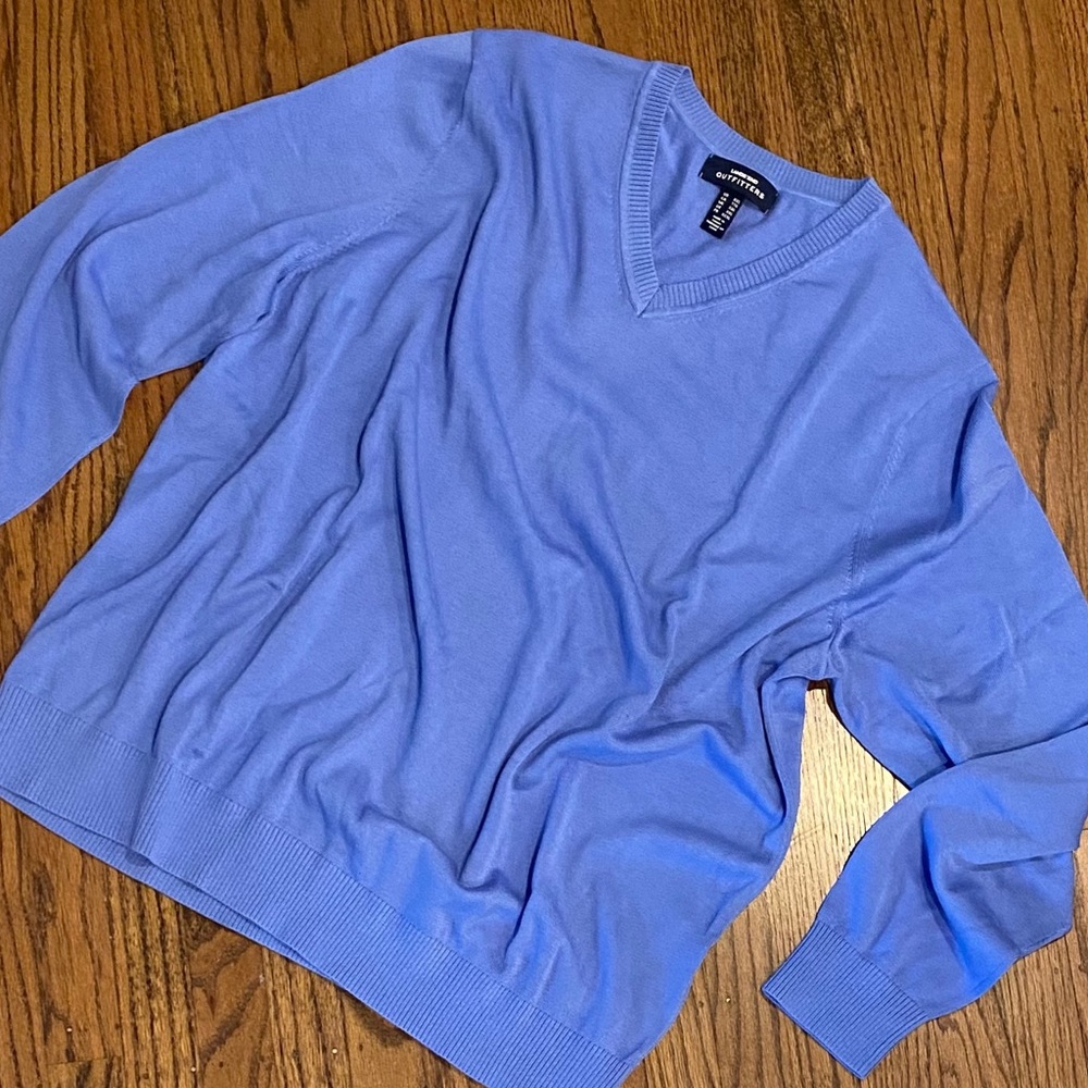 Silky Soft Lands End V-Neck Sweater
